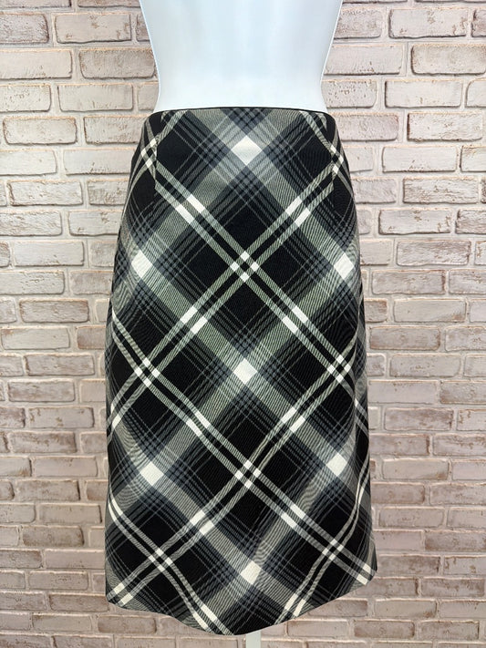 White House Black Market Shirt, Black plaid, Large/10, Used - Excellent