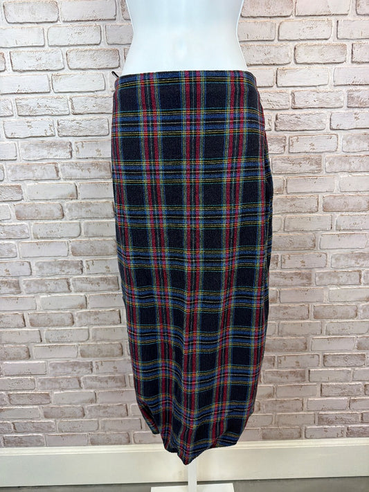 Zara Skirt, Multi tartan, Large, Used - Excellent