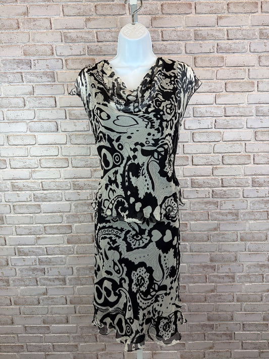 Rafaella Matching Silk Clothing Set, Black/white, 8, Used - Good