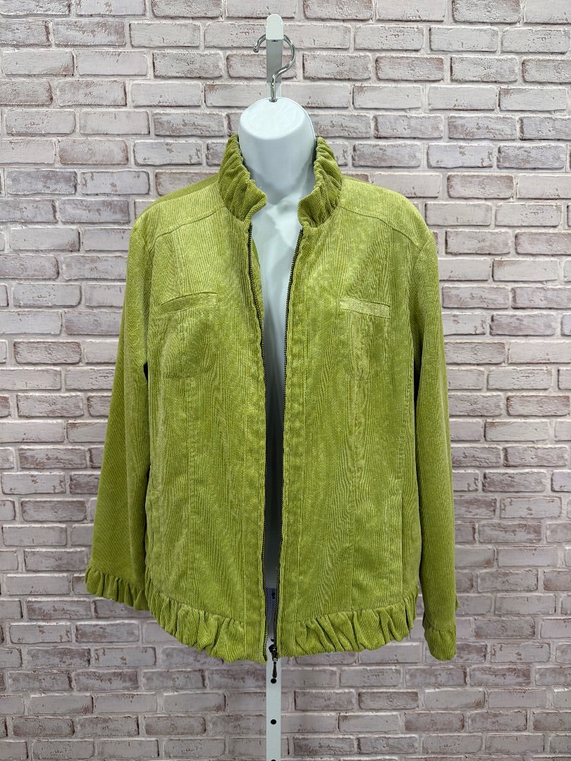 Chicos Jacket, Green, Small, Used - Good