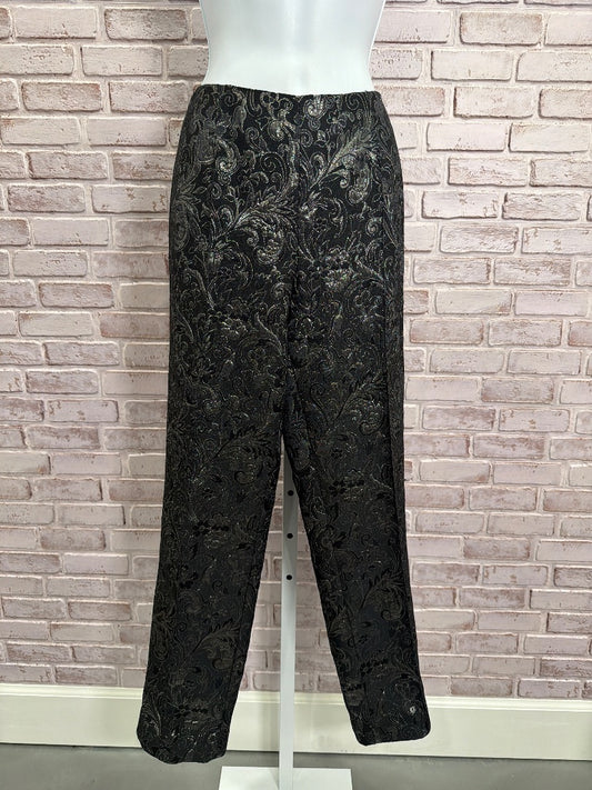 Boston Proper Pants, Black/gold, 8, Used - Good