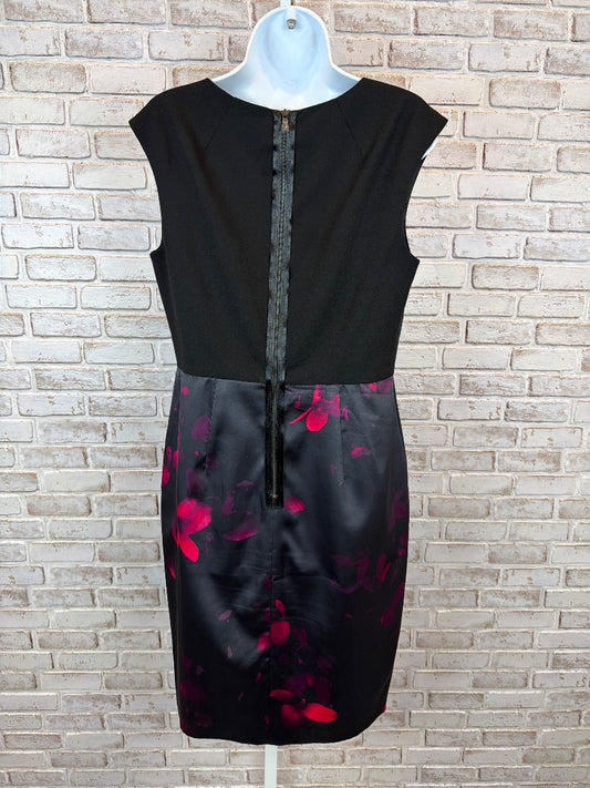 T Tahari Dress, Black/pink, Large, Used - Excellent
