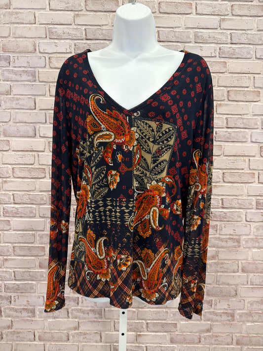 Lynn Ritchie Silk Shirt, Multi, Large, Used - Good