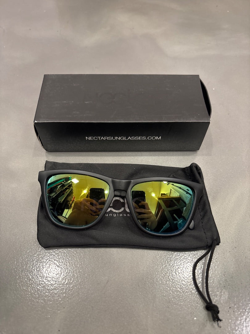 Nectar Sunglasses, Black, One Size, Brand New