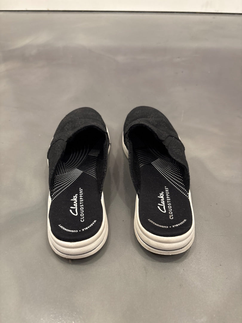 Clarks Cloudsteppers Sneakers, Black, 7.5, Used - Good