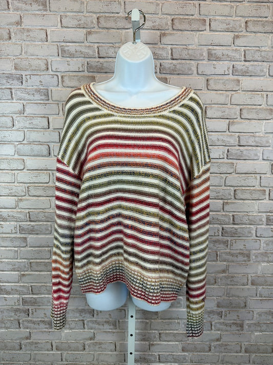 Ces Femme Sweater, Multi stripes, Medium, Used - Good