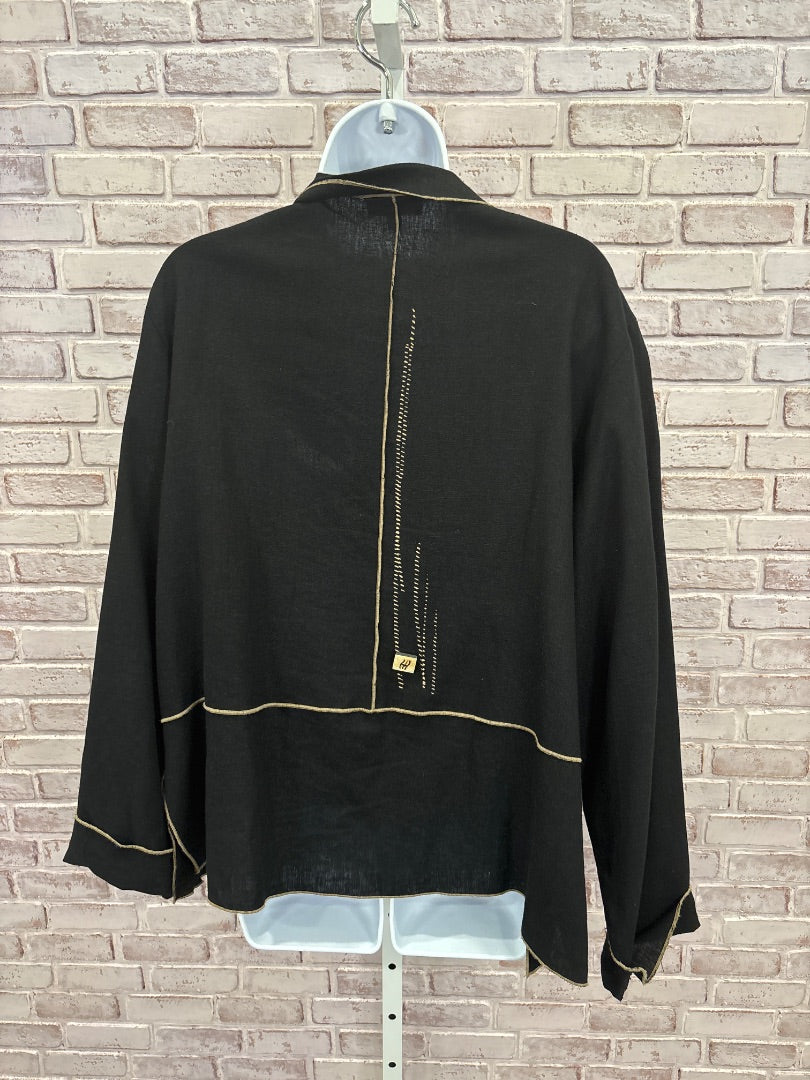 KD spring Jacket, Black multi, Large, Used - Good