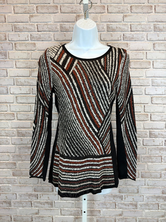 Zozo Sweater, Black/white/rust, Small, Used - Excellent