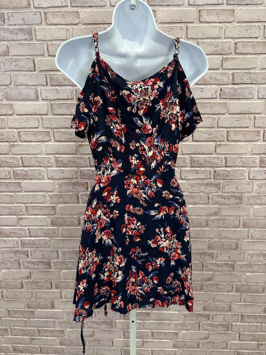 Angie Dress, Navy floral, Medium, Used - Good