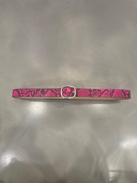 Various Belt, Pink snakeskin, Small, Used - Good