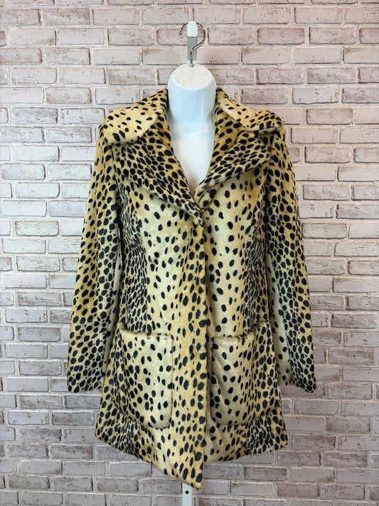 Guess Outerwear - Jacket / Coat – Guess Faux Fur Jacket / Coat, Leopard, XS, New With Tags