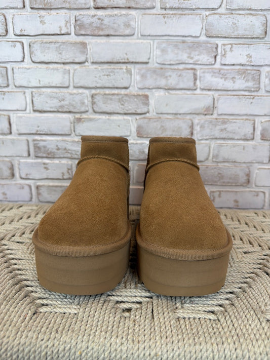 Ugg Platform Booties, Tan, 8, Like New