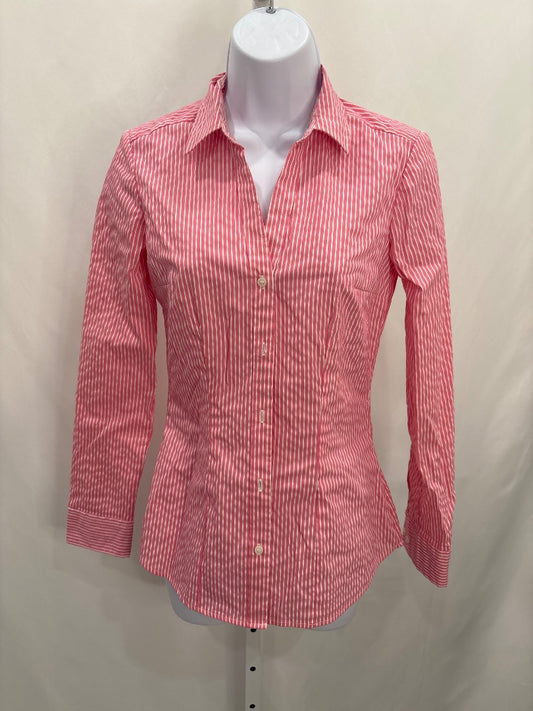 Various Shirt, Pink/white stripes, Small
