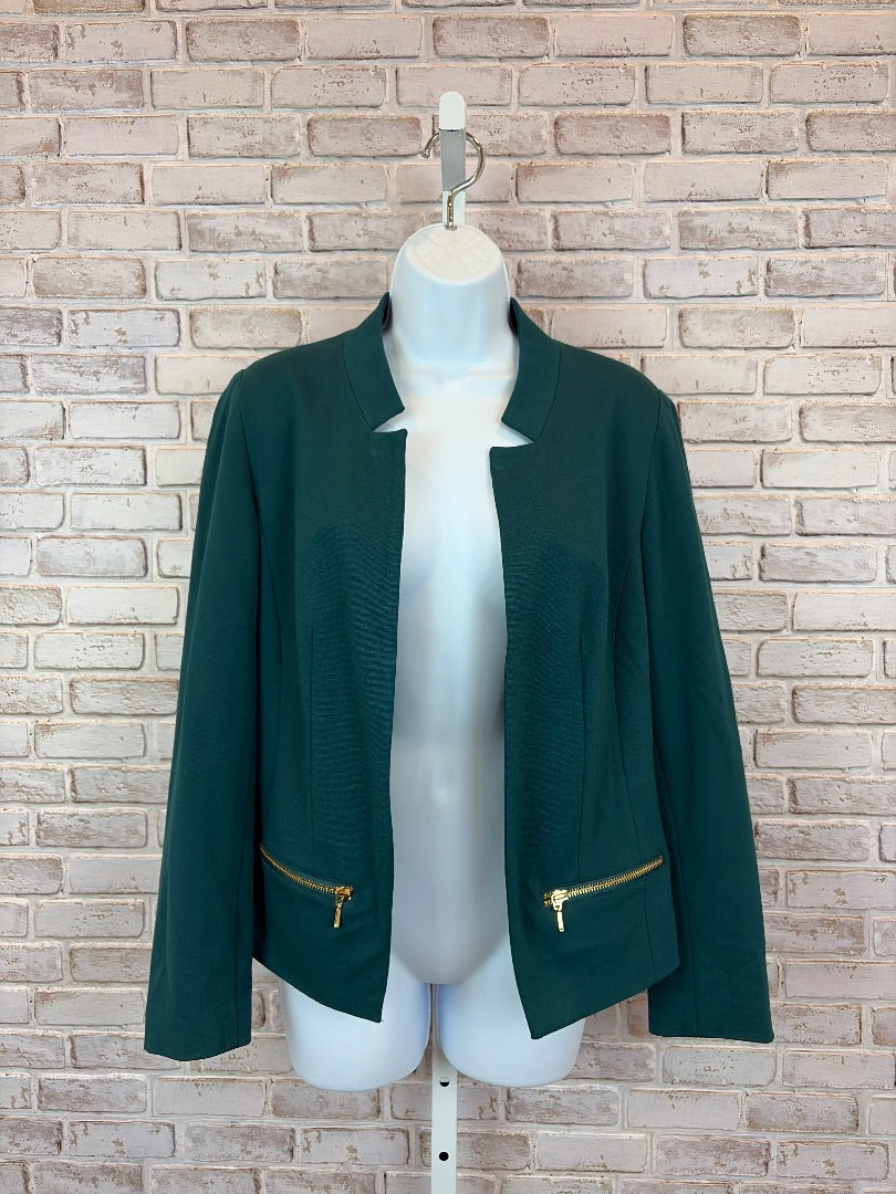 Chicos Blazer, Green, 0, Used - Excellent