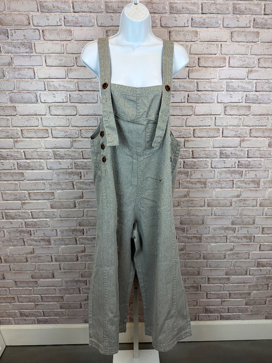 Easel Overalls, Grey, Small, New With Tags