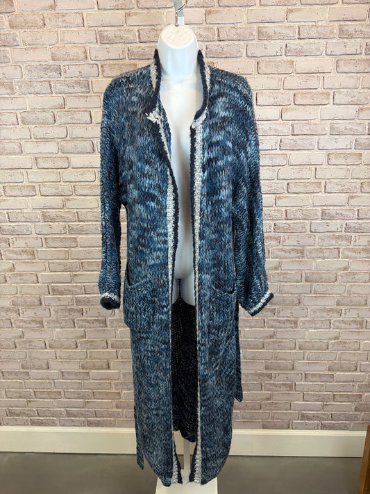 John & Jenn Sweater Cardigan, Blue multi, Small, Used - Good