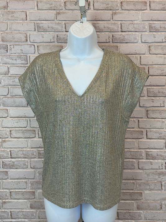 White House Black Market Shirt – Silver, XS – Excellent Condition