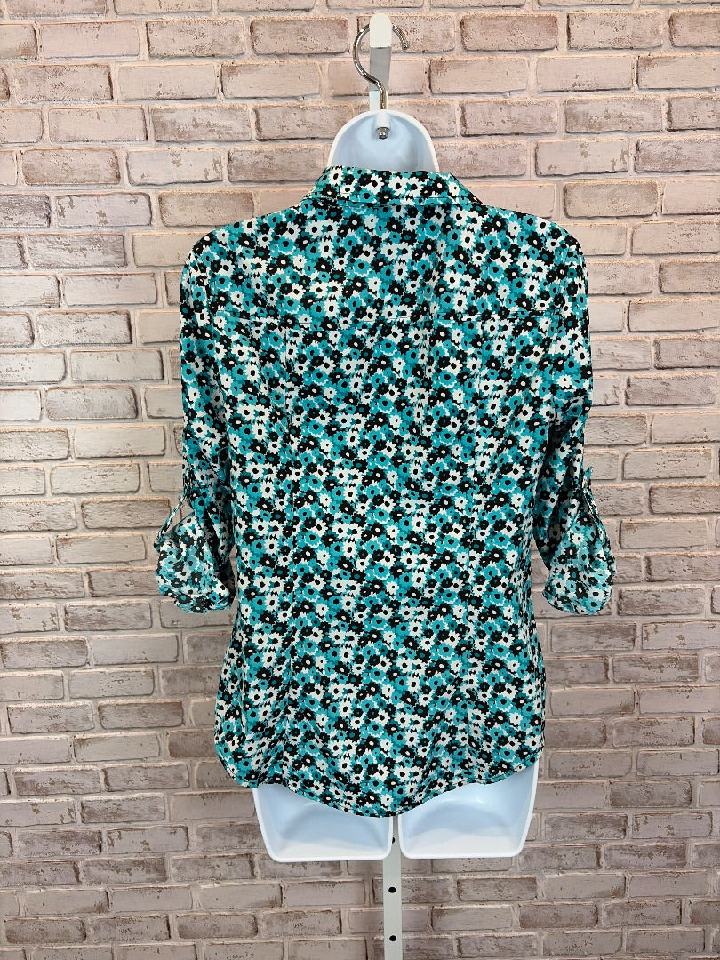 Michael Kors Shirt, Blue multi, Small, Used - Good