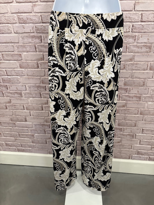 Chicos Pants, Black/beige/white, 0, Used - Good