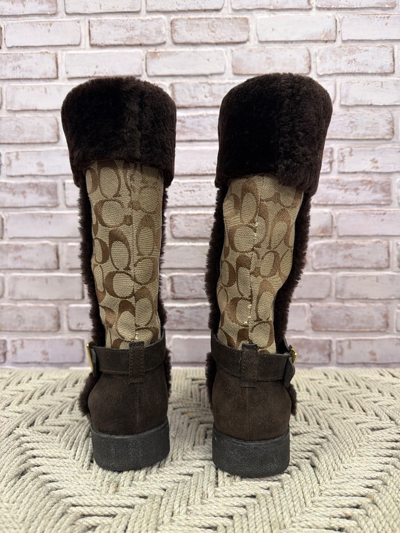 Coach Boots, Brown, 5.5, Used - Good