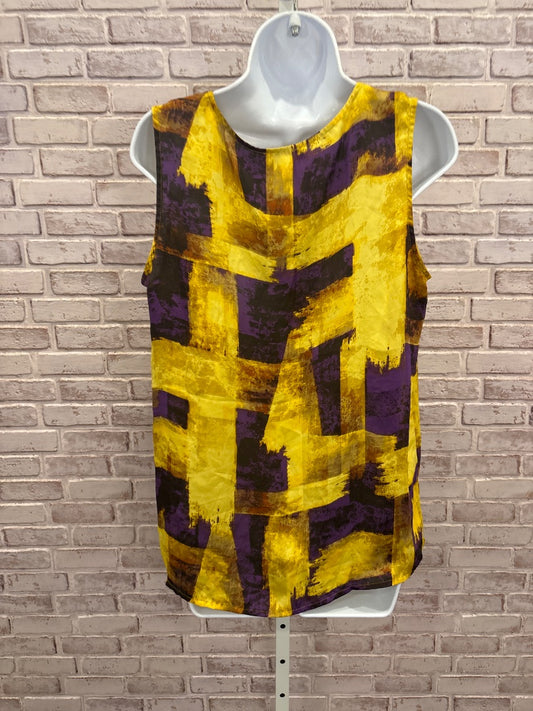 Coldwater Creek Tank top, Yellow/purple, Large, Used - Good