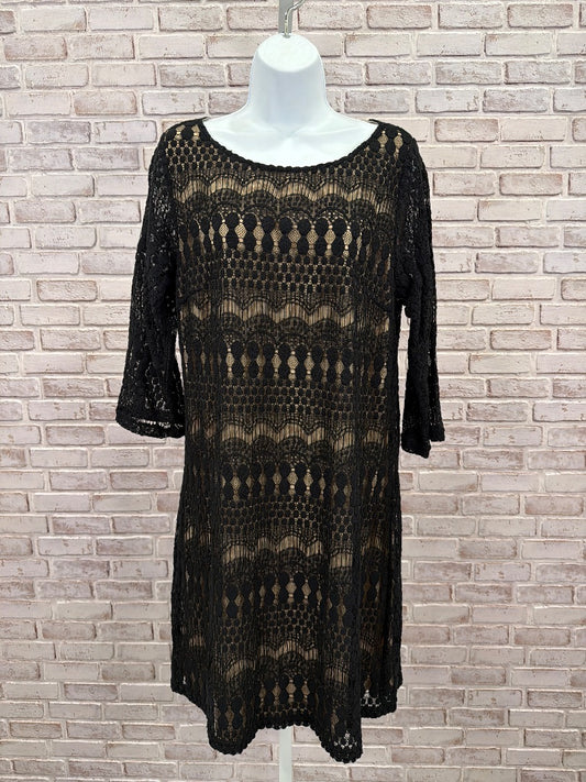 Sharango Dress, black/nude, 16, Used - Good