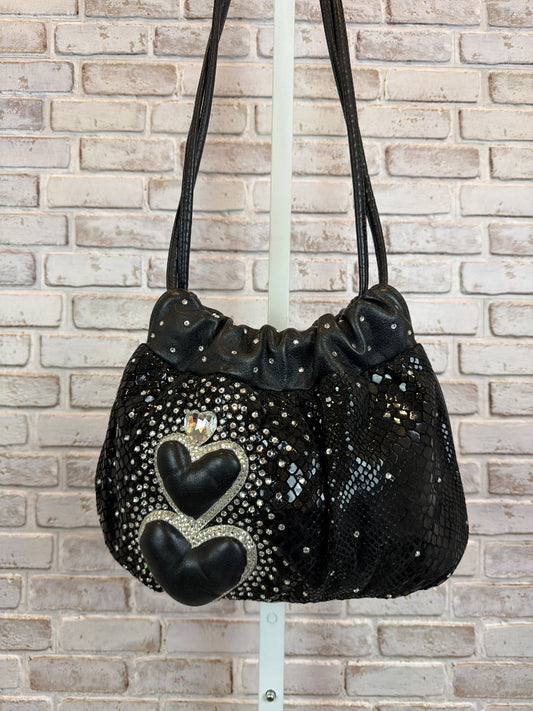 Rita Diana for Mylinka Handbag, black/silver, One Size, Used - Excellent