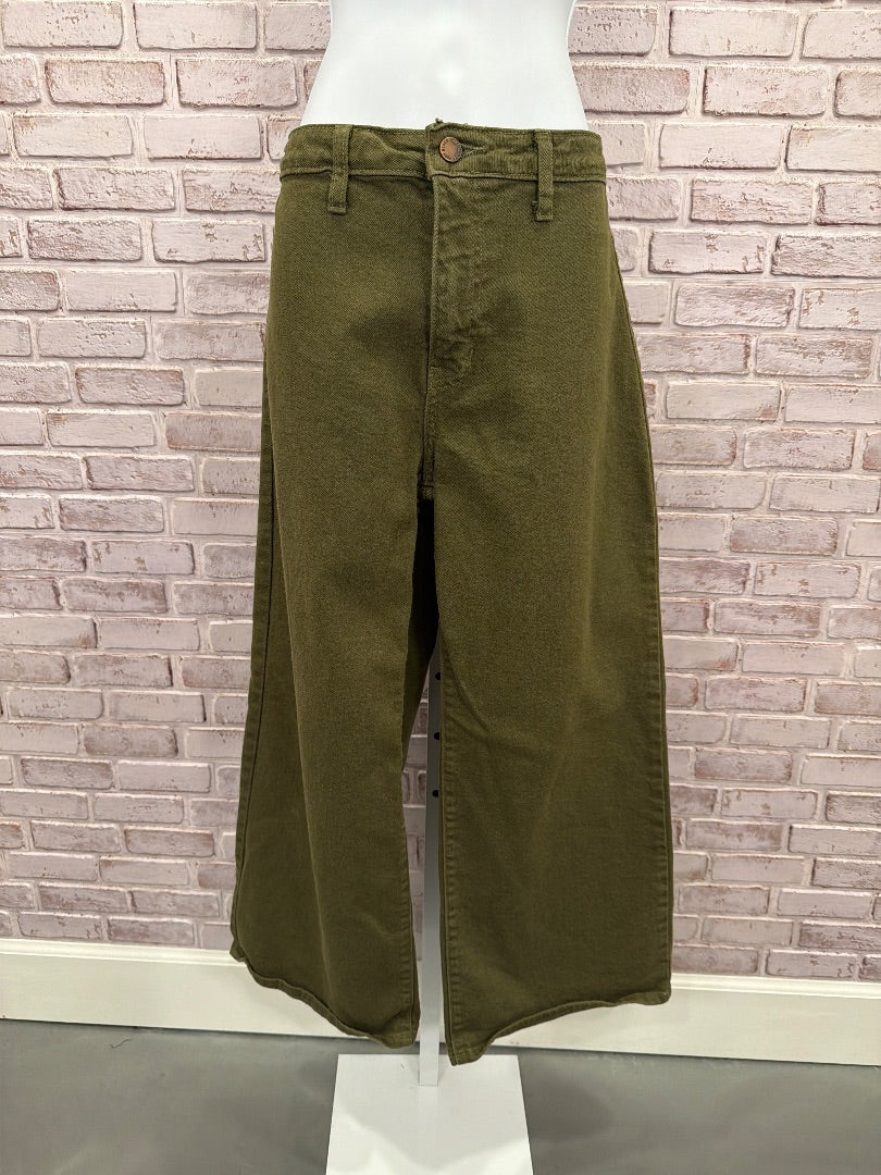 Just Black Denim Pants, Green, 29, Used - Good
