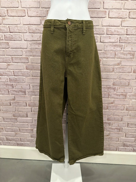 Just Black Denim Pants, Green, 29, Used - Good