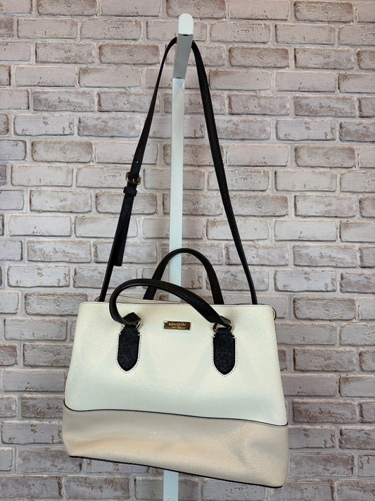 Kate Spade Handbag, White/beige/black, One Size, Used - Good