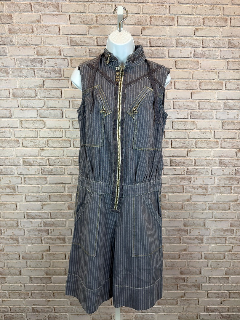 Diesel Jumpsuits, Grey pinstripes, Medium, New With Tags