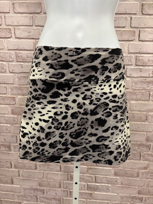 Hot Gal Skirt, Black/white leopard, Medium, Used - Good