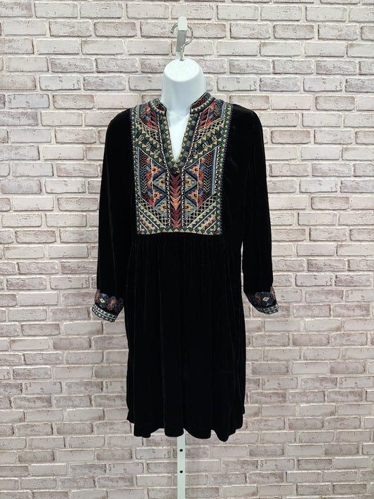 Johnny Was Dress, Black multi, XS, Used - Good