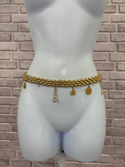 Various Belt, Gold, One Size, Used - Fair