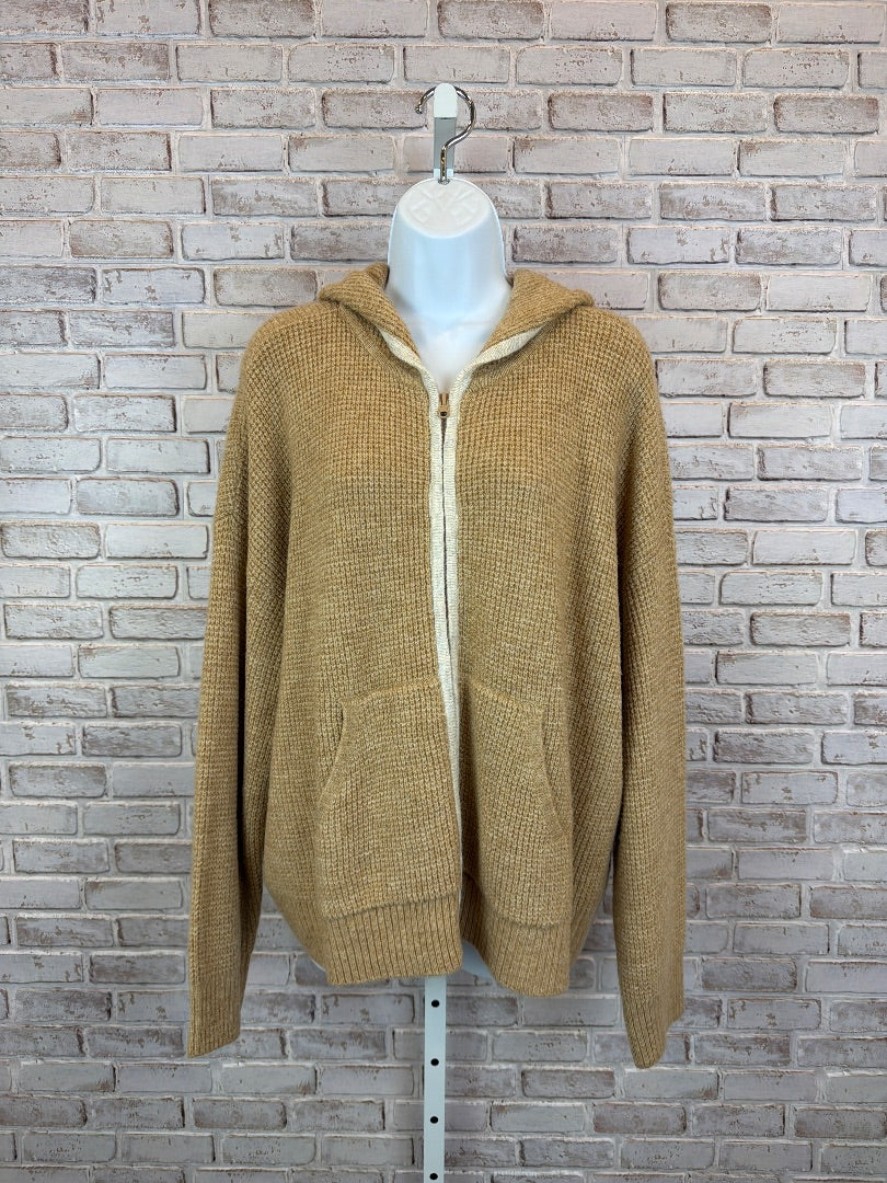 Vince Camuto Sweatshirt, tan, XL, Used - Good