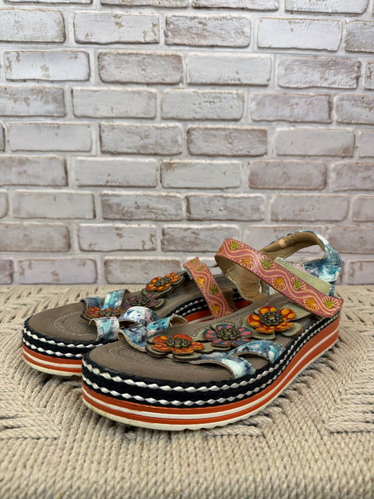 L’Artiste sandals, Multi, 42, Used - Fair