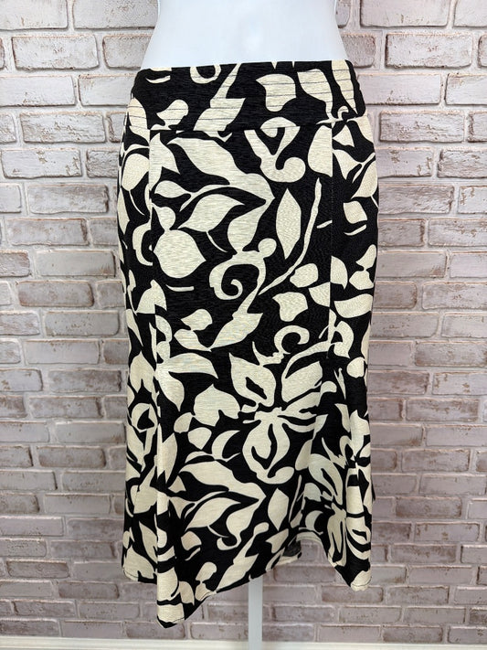 Chicos Skirt, Black/cream, 2, Used - Excellent