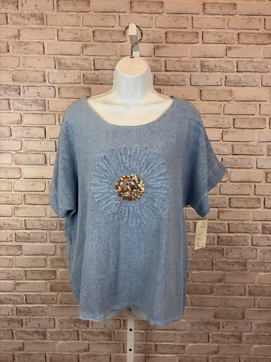 BYL Shirt, Blue, One Size, New With Tags