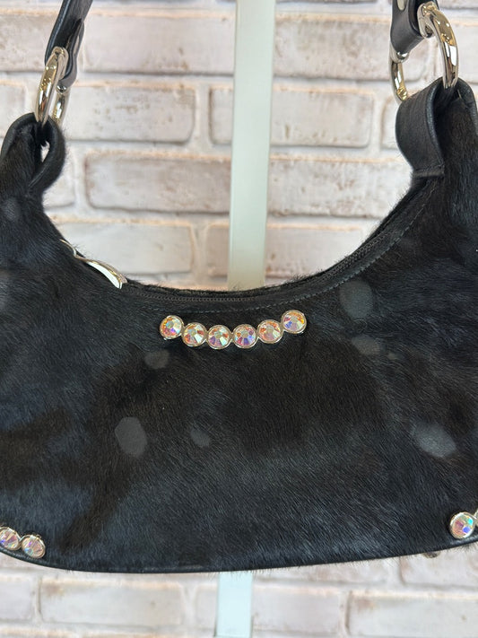 Bb Simon Calf Hair Handbag, Black, One Size, Used - Excellent