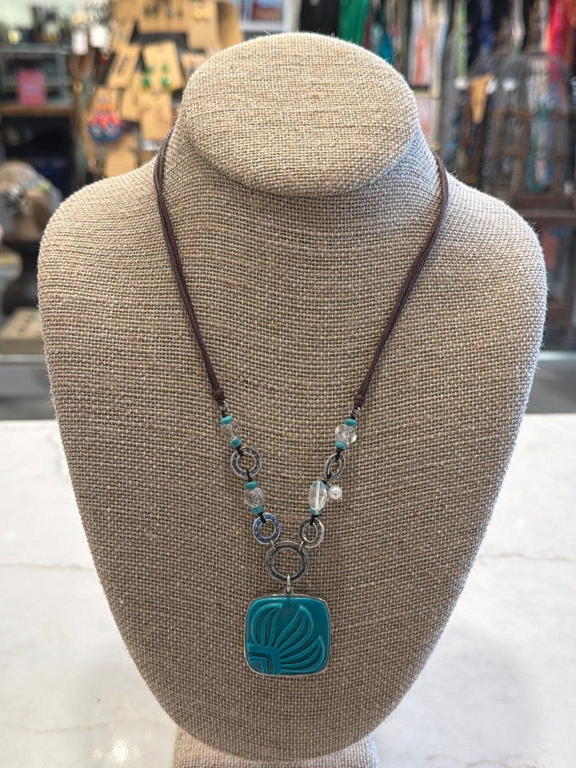 Silpada Necklace, Turquoise, One Size, Used - Good