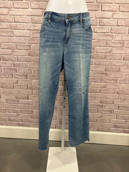 Kut Reese Ankle Straight Leg Jeans, Denim, 10, Used - Good