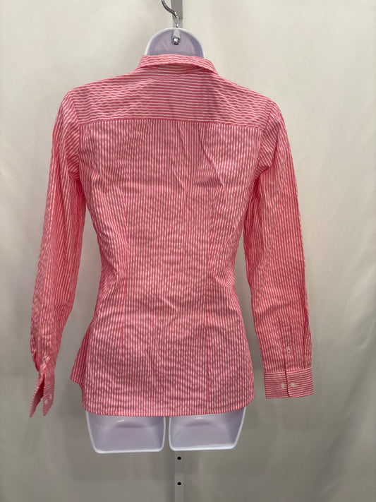 Various Shirt, Pink/white stripes, Small