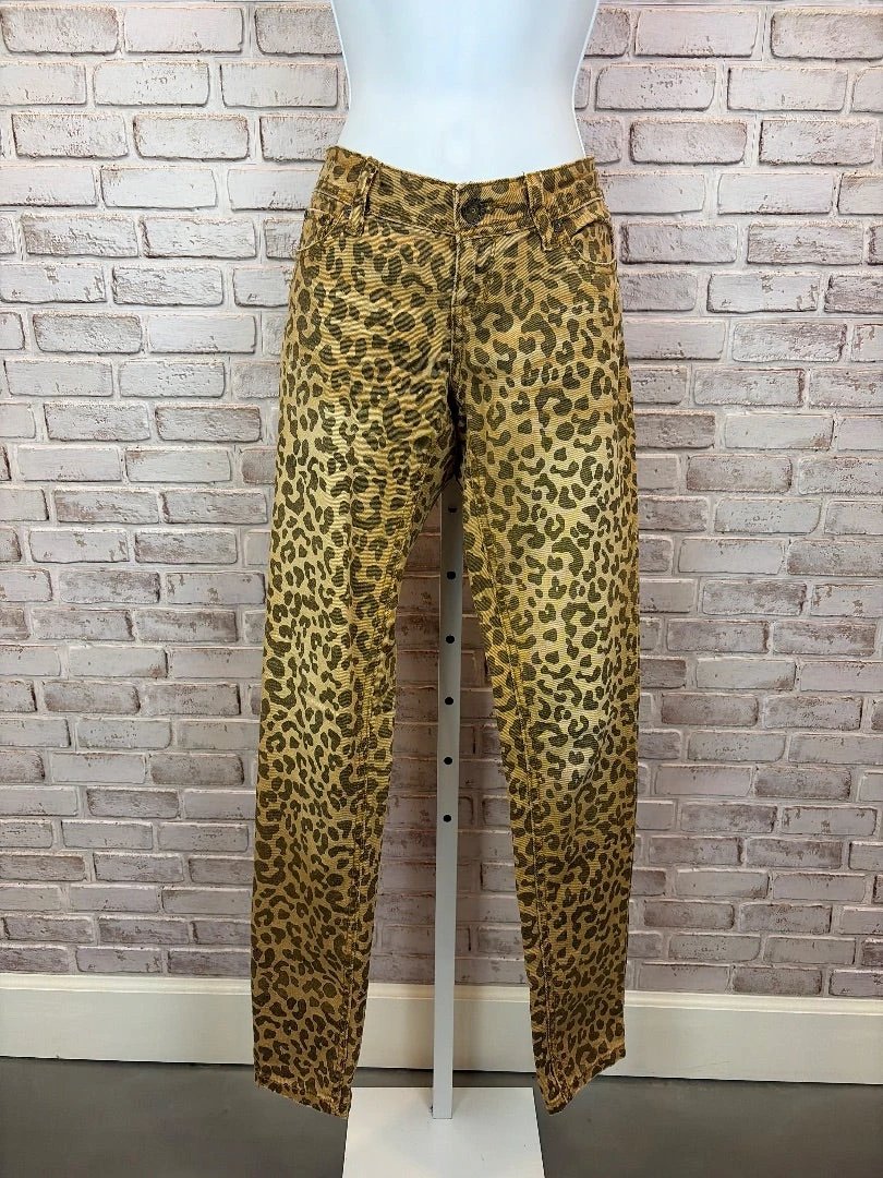Almost Famous Bottom - Jeans – Almost Famous Jeans, Leopard, 3, Used - Good