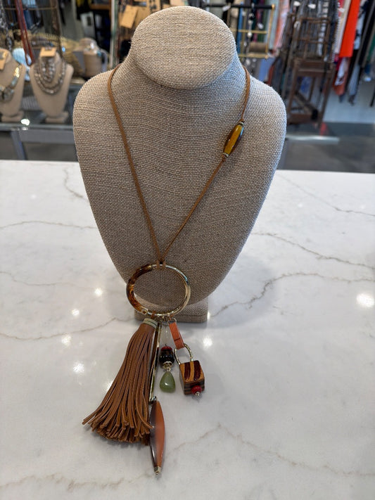 Various Necklace, Brown, One Size, Used - Good