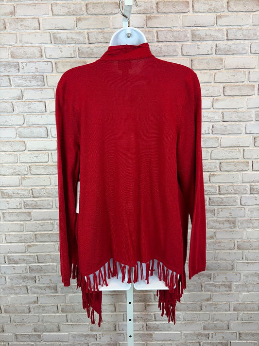 Chicos Cardigan, Red, 1, Used - Good