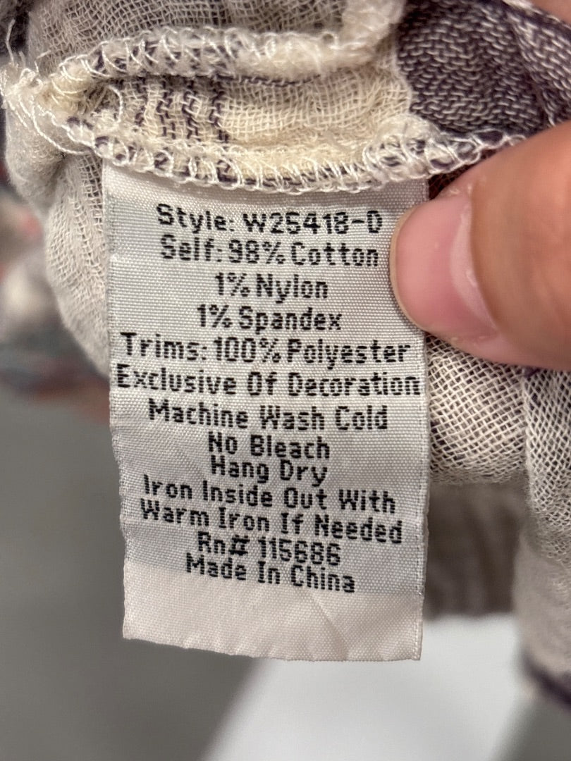 Johnny Was Workshop Dress, Plaid multi, Small, Used - Good