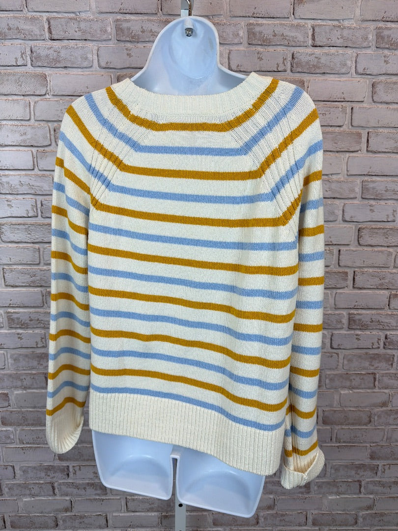Loft Sweater, Multi stripes, Medium, New With Tags
