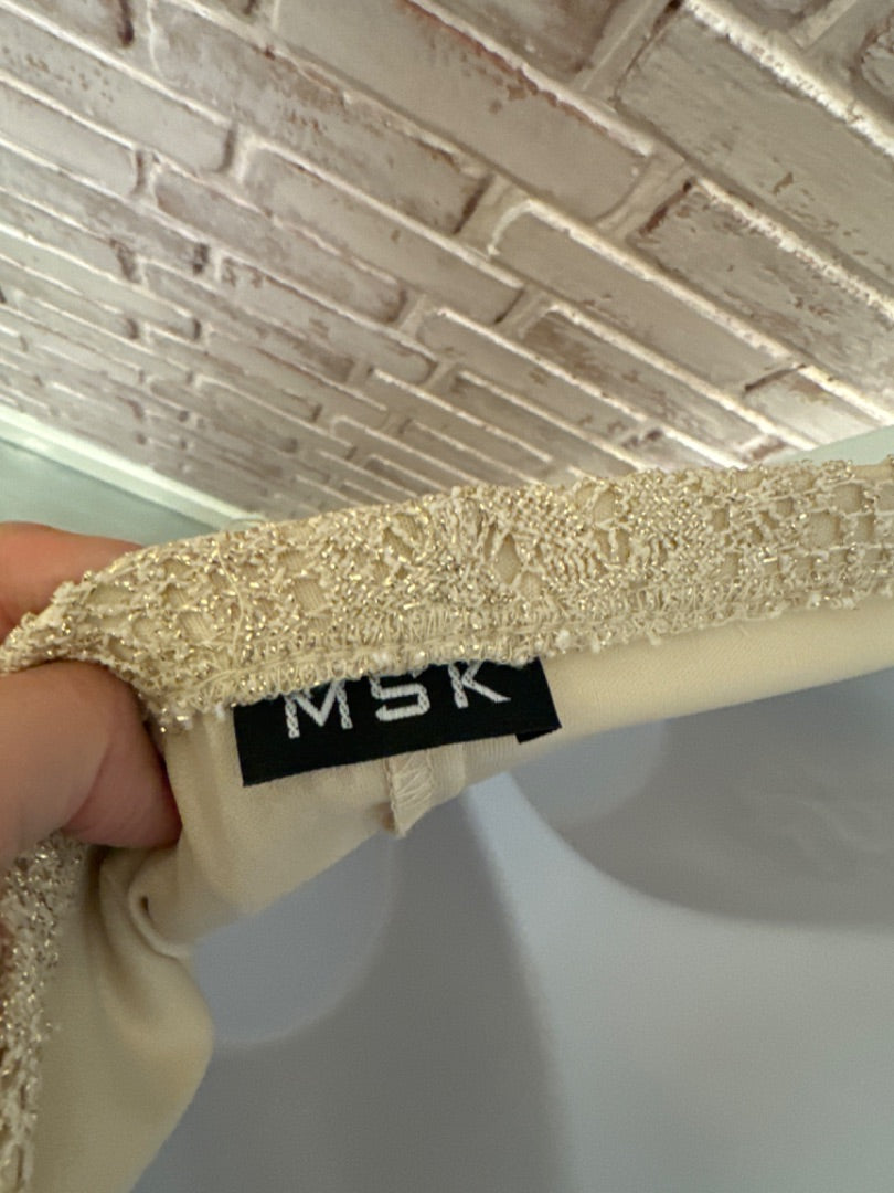MSK Skirt, Beige/gold, XL, Used - Good