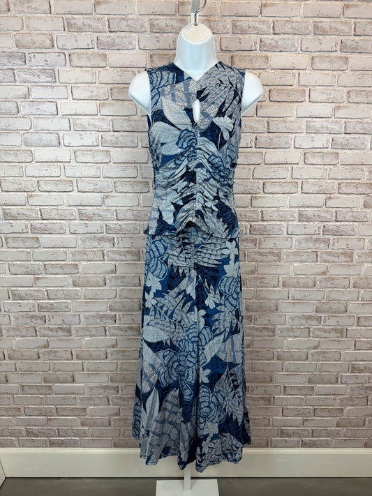 White House Black Market Matching Clothing Set, Blue multi, XS/XXS, Used - Excellent