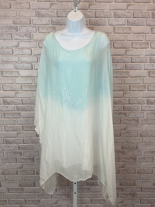 Made In Italy Shirt – White/Blue – Excellent Condition